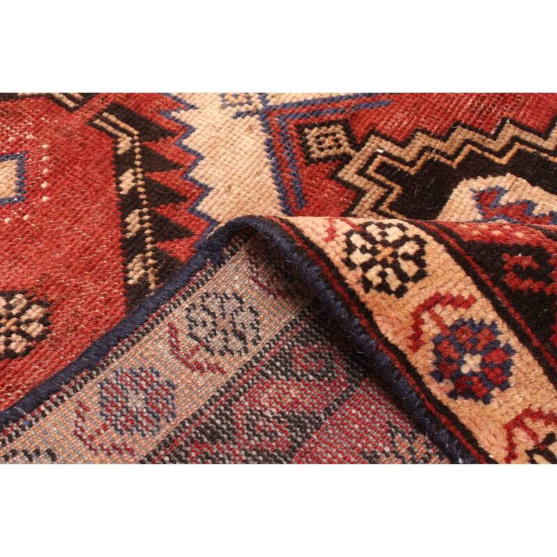 ECARPETGALLERY Hand-knotted Antalya Vintage Dark Red Wool Rug - 4'9 x 6'5