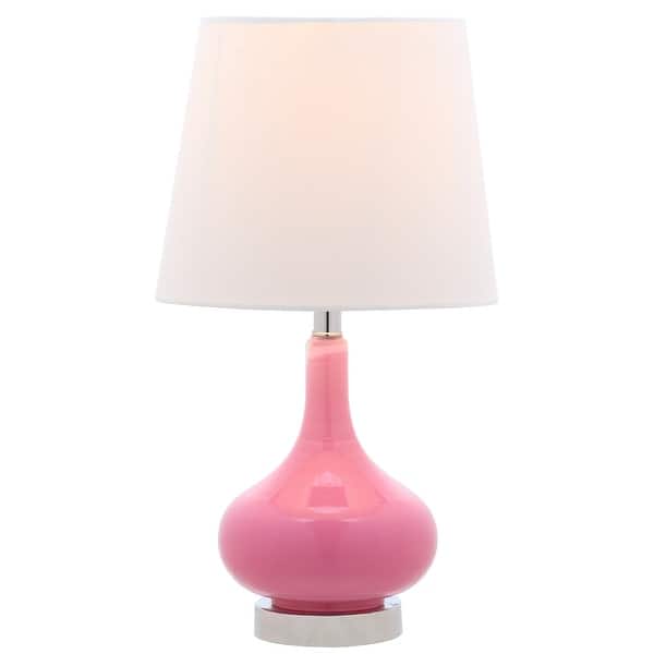 slide 2 of 5, SAFAVIEH Kids Lighting 18-inch Amy Pink Mini Table Lamp - 9"x9"x17.5" - 9" x 9" x 17.5"