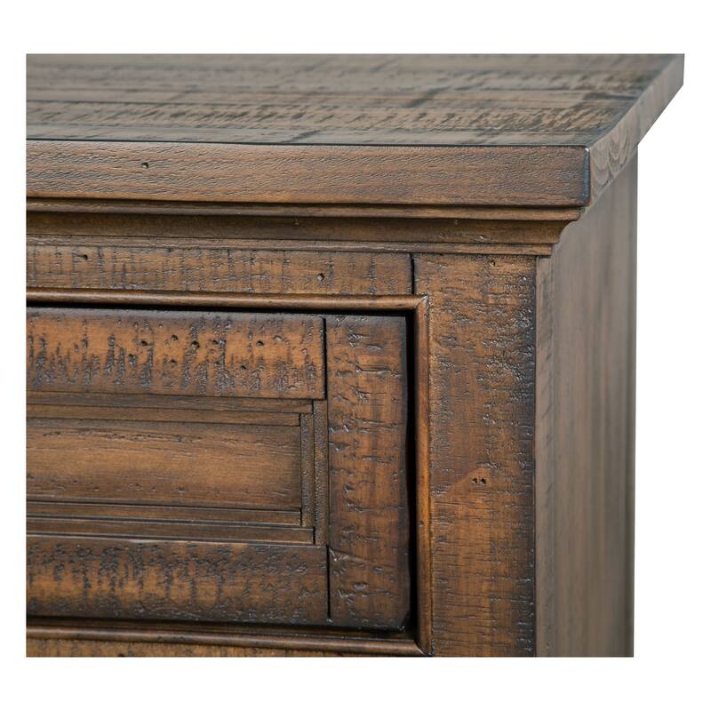 Magnussen Home Bay Creek Toasted Nutmeg 80" Console - 80"W x 18"D x 32"H