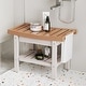 preview thumbnail 7 of 62, Acrylic Waterproof Shower Bench with Storage Shelf, Bathroom Stool & Organizer