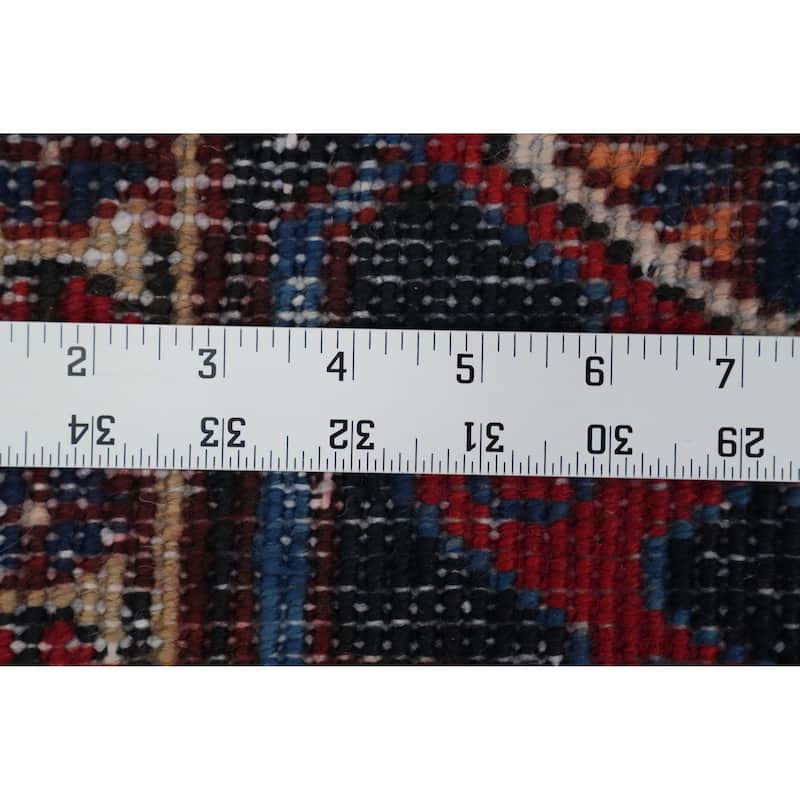Hand Knotted Oriental 100% Wool Carpet Traditional Medallion Oranges & Rust Heriz Area Rug - 11' 0'' X 7' 10''