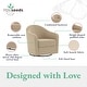 preview thumbnail 10 of 31, Little Seeds Gentle Swivel Curved Nursery Chair