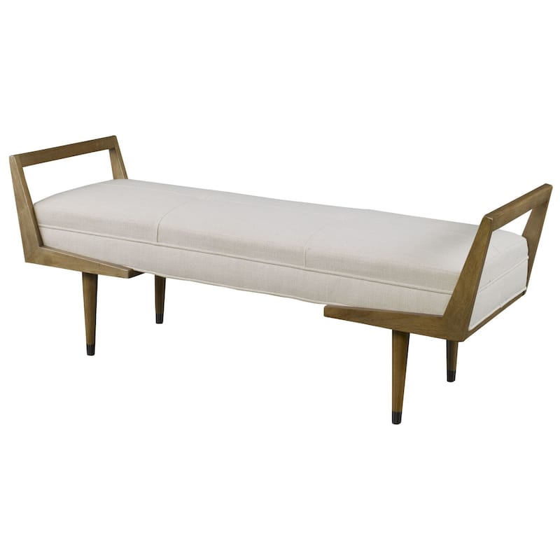 Uttermost Waylon 60" Wide Urban Mid-Century Modern Upholstered Bed