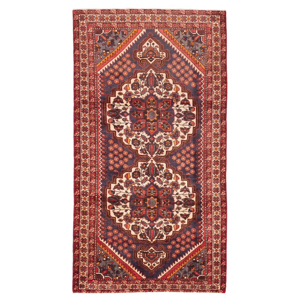 ECARPETGALLERY Hand-knotted Konya Anatolian Dark Navy Wool Rug - 5'0 x 9'7