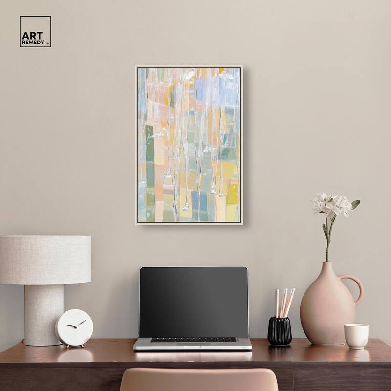 Vertical Drips Canvas by Art Remedy