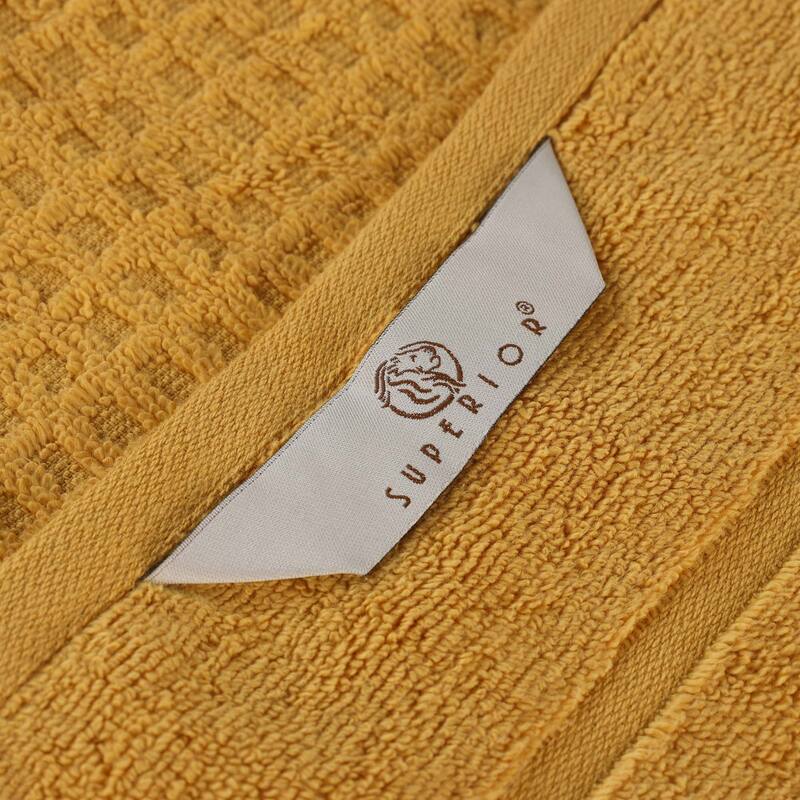 Superior Napa Zero Twist Cotton Soft Waffle Bath Towel Set of 3