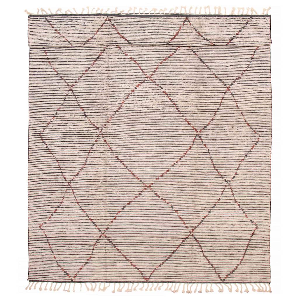 ECARPETGALLERY Hand-knotted Tangier Beige Wool Rug - 10'0 x 13'9