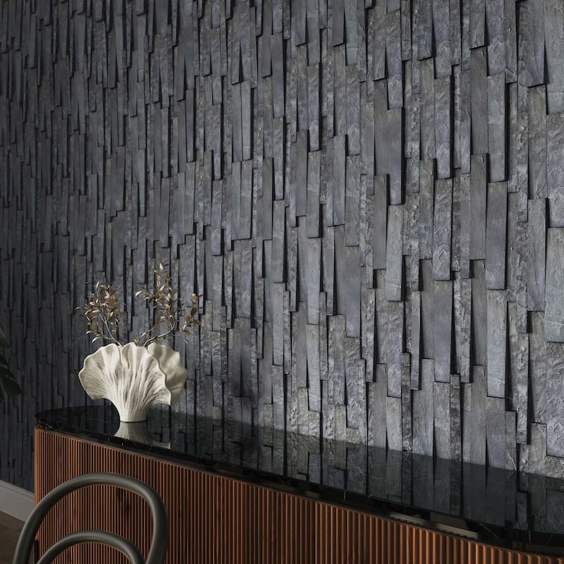 Cruz Bay Studio MKT2769 Linear Lines - 6" x 12" Brick Wall Tile -