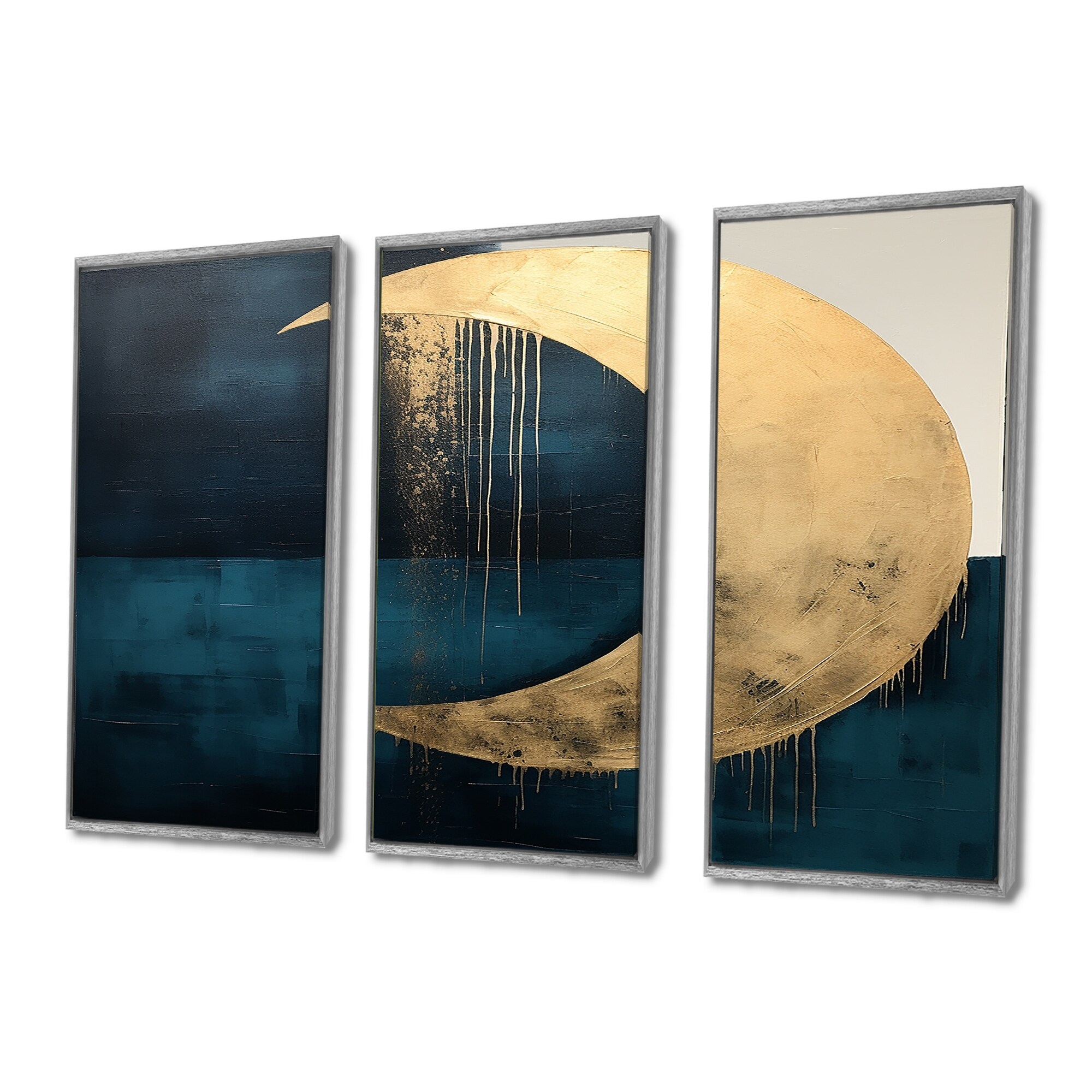 「MOON.」CLARITY ART Design Art Blue Moon Tranquility - Moon Canvas Wall Art