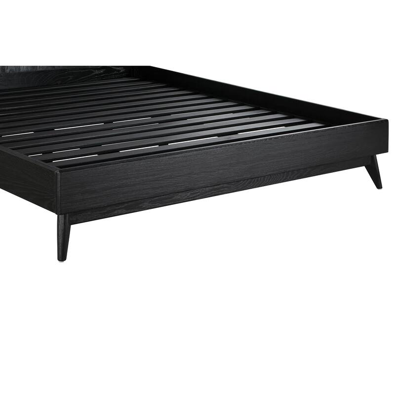 Carnaby Platform Bed Frame in Black Wood