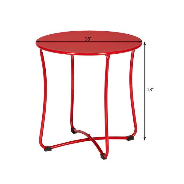 18 inch Round Metal Sofa Side Table End Table Bed Bath & Beyond