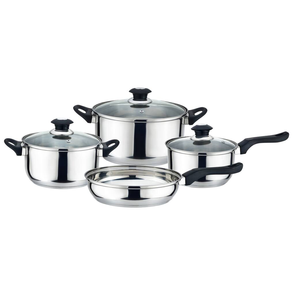 J&V TEXTILES 7-Piece Non-Stick Kitchen Cookware Set, Pots and Pans