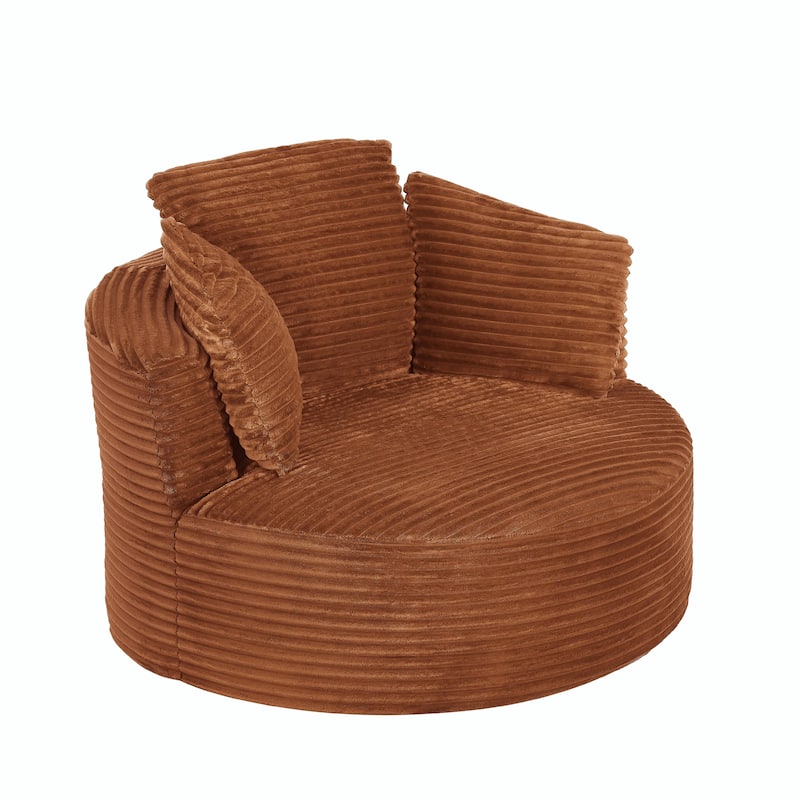 Modern Compressible Lounge Chair - Cushioned Backrest