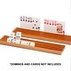 preview thumbnail 5 of 4, GSE™ Set of 4 Wood Domino & Playing Card Racks, Wooden Domino Trays/Holders for Mexican Train Dominoes and Cards Games