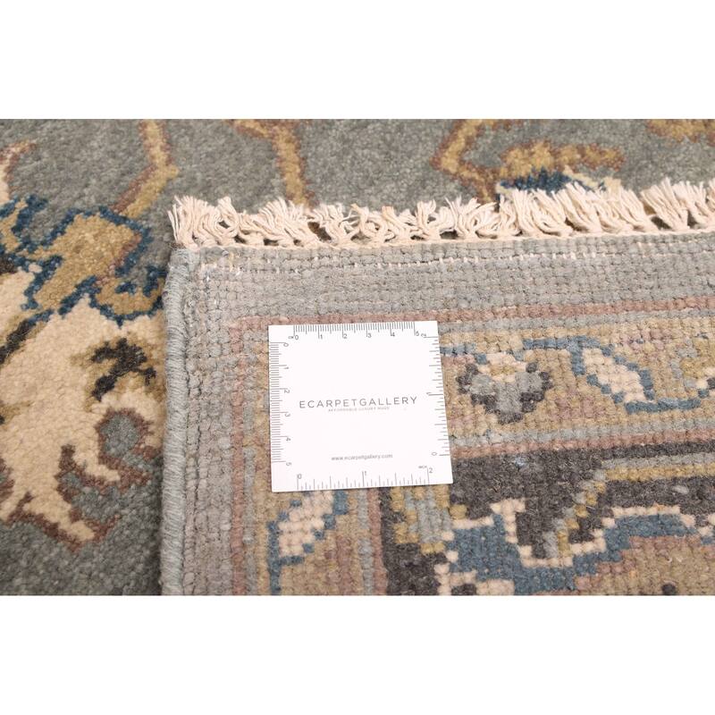 ECARPETGALLERY Hand-knotted Finest Agra Jaipur Teal Wool Rug - 7'11 x 9'9