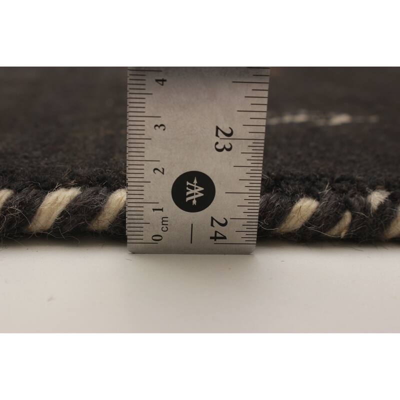 Kashkuli Gabbeh Grey Rug 2'5" x 6'7" - 2'5 x 6'7