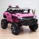 preview thumbnail 7 of 8, 12V Kids Police Ride-On SUV Car with Remote Control, Siren Lights, Music, Horn, 2 Seats & Suspension, Battery-Powered Truck Toy