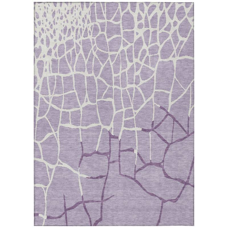 HomeRoots Abstract Transitional Rectangle Outdoor Rug