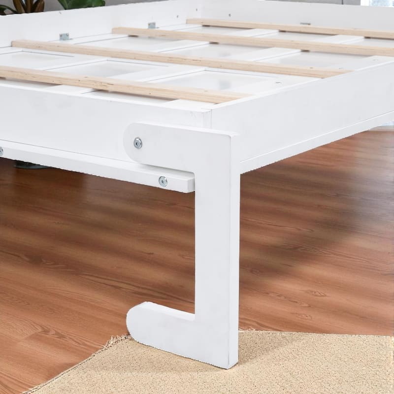 Queen Size Murphy Wall Bed with Top Cabinets, Space Saving Cabinet Bed with Storage, No Box Spring Needed