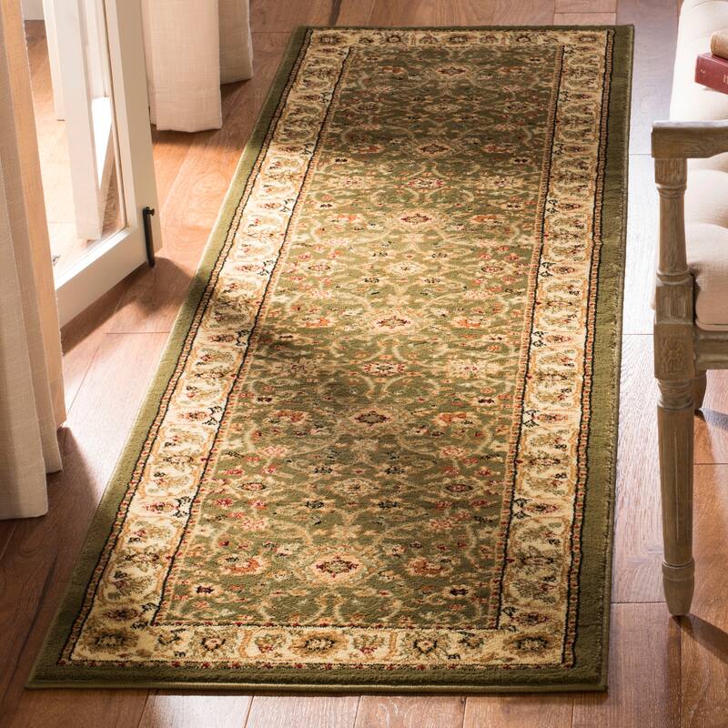 SAFAVIEH Lyndhurst Ambrogina Traditional Area Rug - 2'3" x 18' - Sage/Ivory