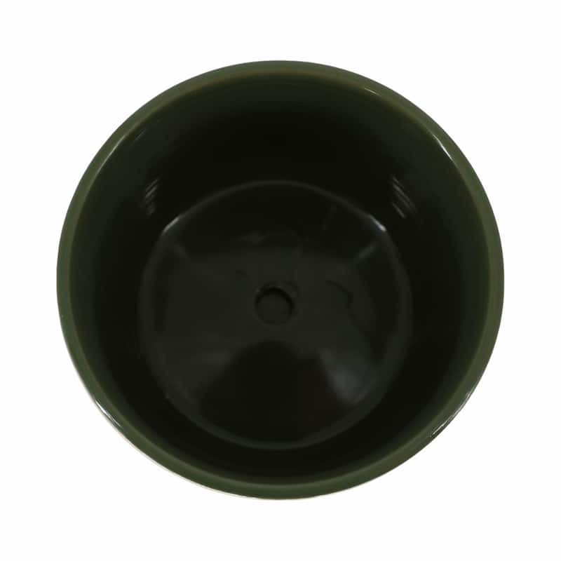 Sagebrook Home Ceramic Planter Set with Saucers - Enhance Your Home Garden - 6" x 6" x 6"