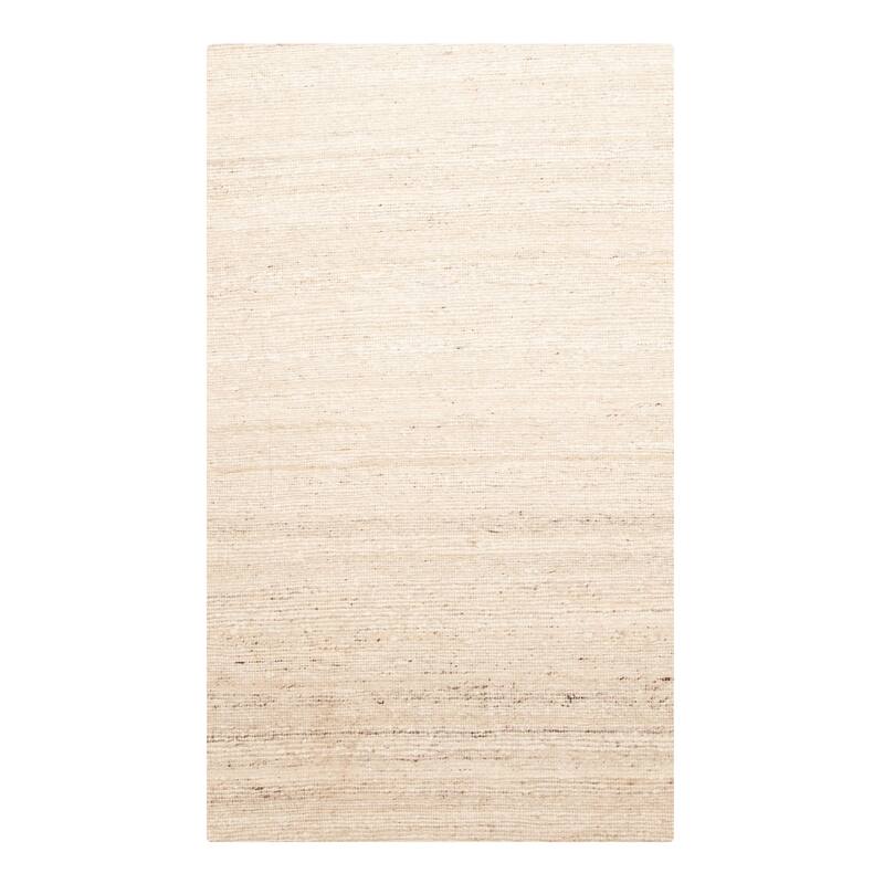 ECARPETGALLERY Braid weave Sienna Cream Wool Rug - 5'0 x 8'5
