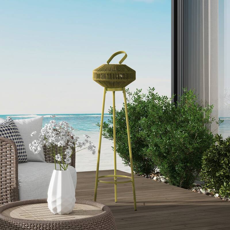 Nova 39.5" Outdoor Patio Steel Lantern Stand