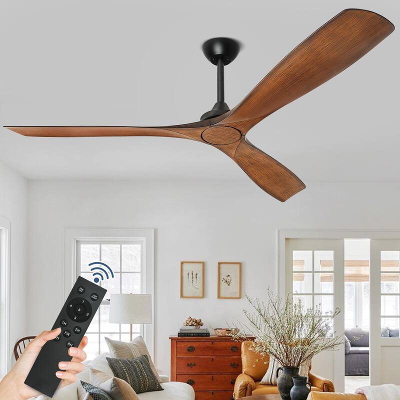 Remote Ceiling Fan with Lights Flush Mount