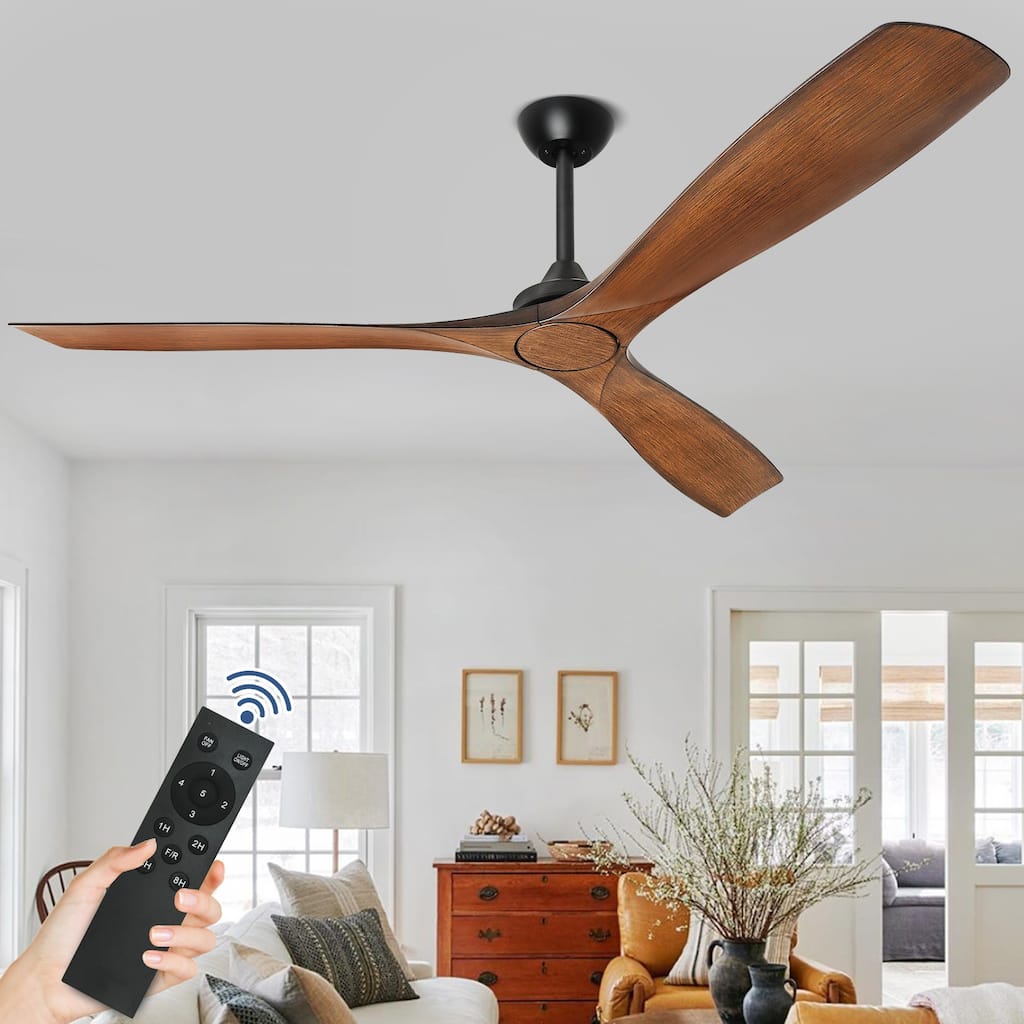 Remote Ceiling Fan with Lights Flush Mount