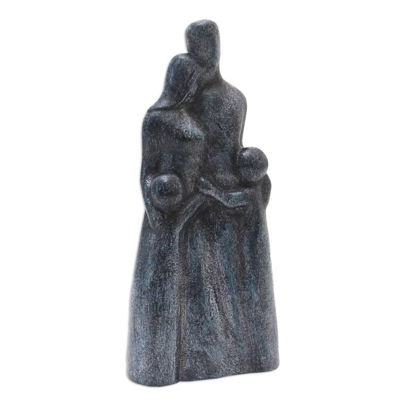 Novica Handmade Family Is Love Cement Statuette