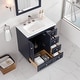 preview thumbnail 18 of 42, Eviva Acclaim 28 in. Bath Vanity with White Carrara Quartz Top