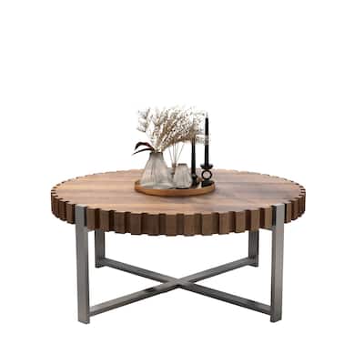 Natural Rattan Sideboard with Double-Tier Cabinets and Pine Wood Legs Storage Console for Living Room Hallway - N/A
