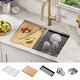 preview thumbnail 43 of 144, KRAUS Kore Workstation Undermount Stainless Steel Kitchen Sink 28" L x 19" W (sink KWU110-28) - Stainless Steel