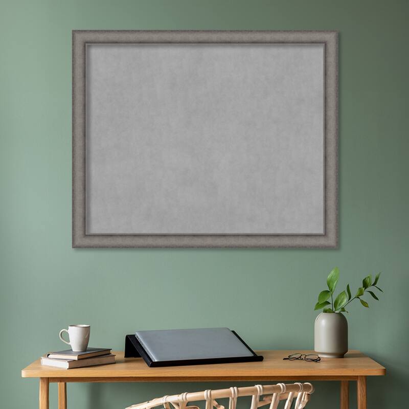 Amanti Art Burnished Concrete Framed Magnetic Board