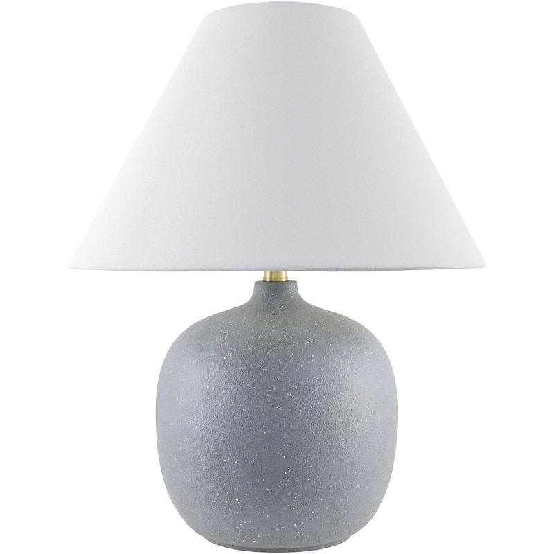Livabliss Makurdi Traditional Accent Table Lamp - 23"H x 17"W x 17"D - Gray