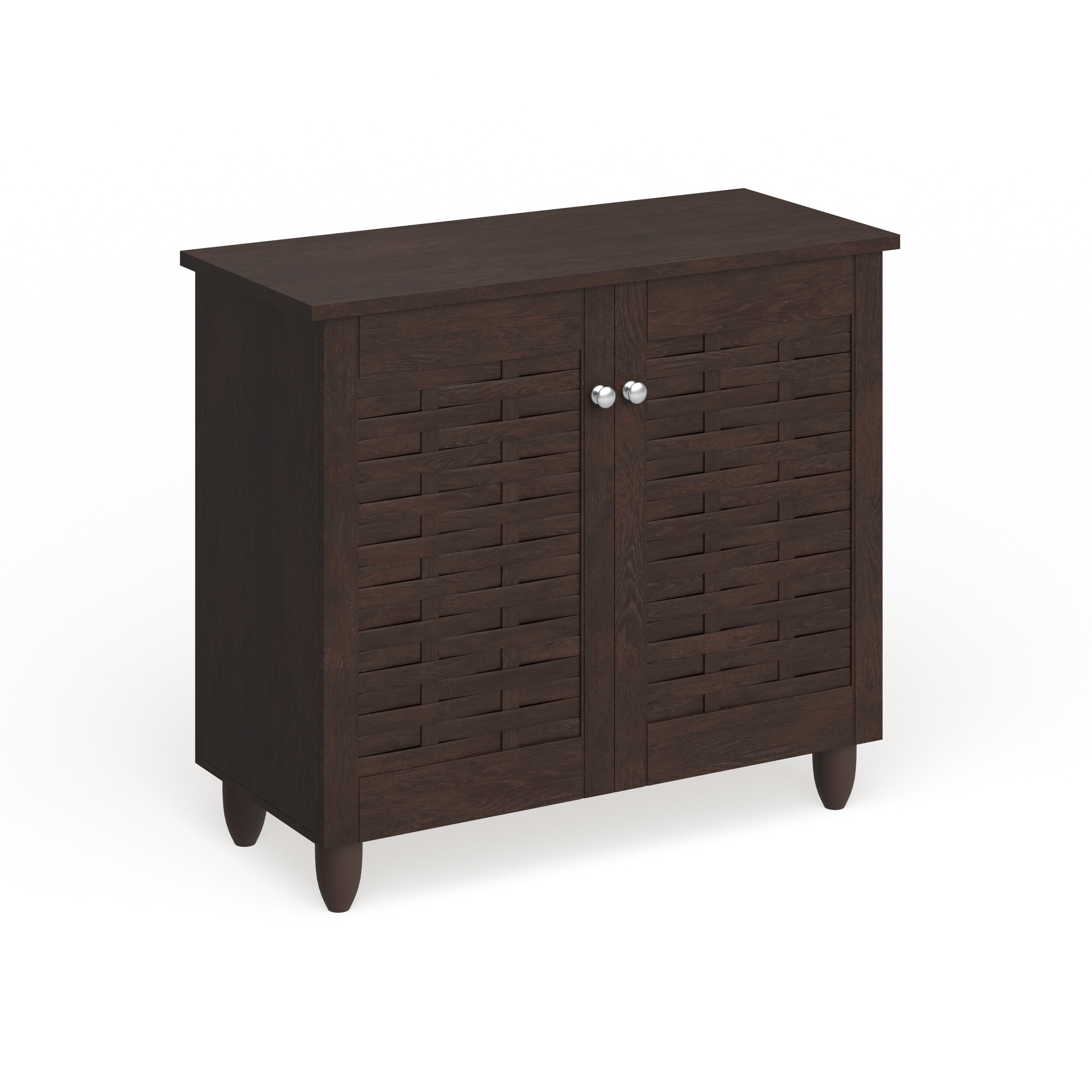 Strick Bolton Vadym Dark Brown 2 door Shoe Cabinet On Sale