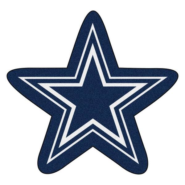 Shop Nfl Dallas Cowboys Mascot Novelty Logo Shaped Area Rug