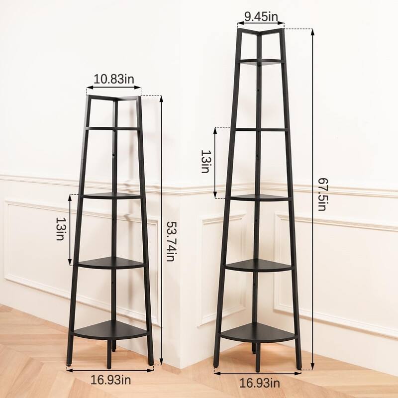 Corner Shelf - 17.4"D x 13W x 53.74"H