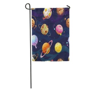 Overstock Colorful Funny Cartoon Fantasy Food Planets Fantastic Space Alien Asteroid Garden Flag Decorative Flag House Banner All Seasons From Overstock Com Daily Mail