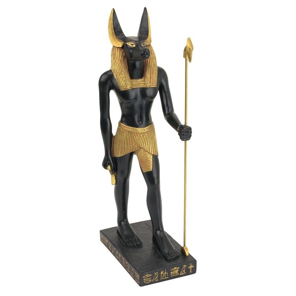 Anubis God of the Dead 16 1/8in Polyresin Figurine,Museum Collection,New 