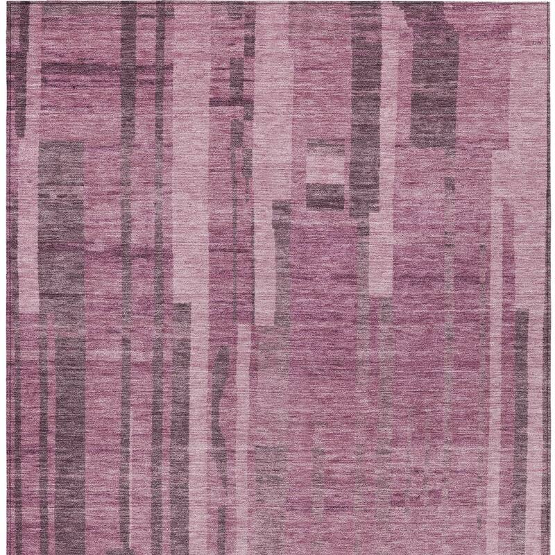 HomeRoots Striped Transitional Rectangle Outdoor Rug