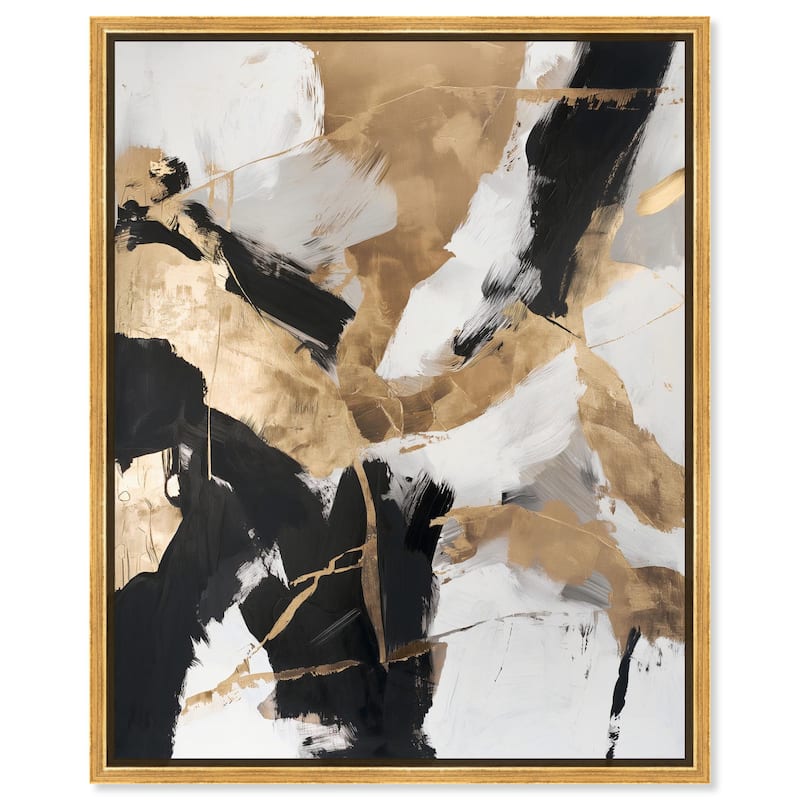 Cracked Gilt II Canvas by Art Remedy - Gold - 20" x 24"