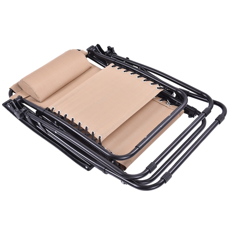 Adjustable Recliner Lounge Zero Gravity Chair (Set of 2)