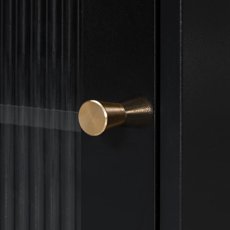 Modern Makeup Vanity Desk with Drawers, Cabinet & Charging Port