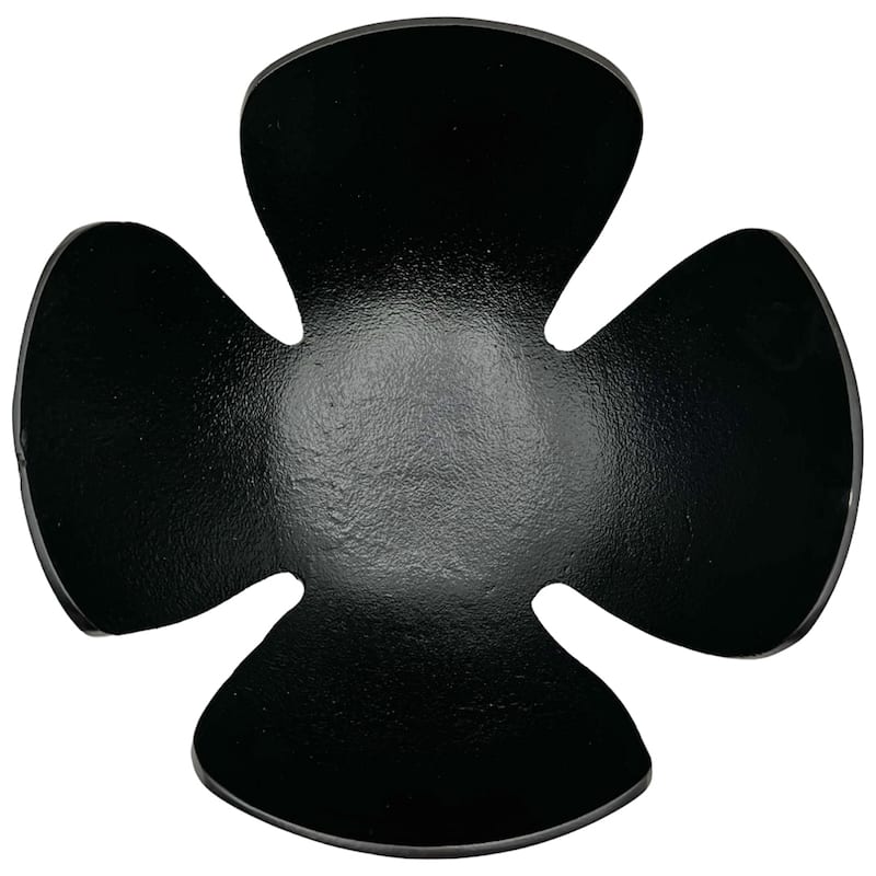 9 Inch Wide Decorative Handmade Aluminum Clover Leaf Bowl - 9 x 9 x 4 in