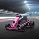 preview thumbnail 6 of 6, Pink 24V Go Kart, 8.1 MPH, Slow Start, Music & Safety Belt for Ages 8-12
