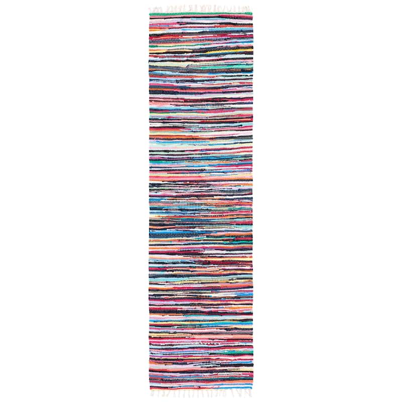 SAFAVIEH Handmade Rag Rug Irmeli Casual Stripe Cotton Rug