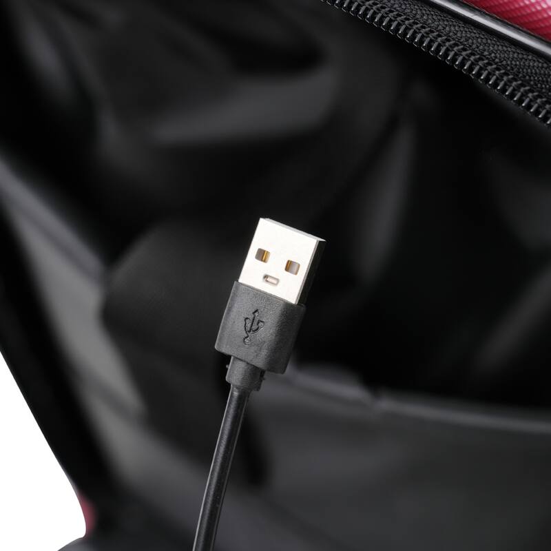 Luggage Sets 5 Piece with Front Opening, Hardside Expandable Carry On Suitcase Set with Double Spinner Wheel, with USB Port