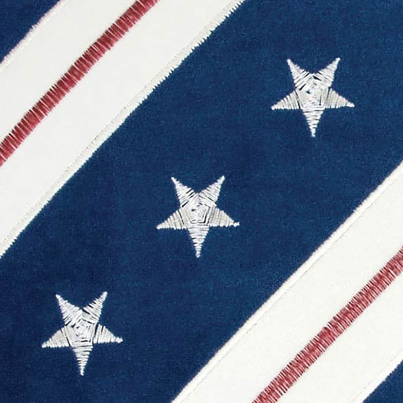 Porch & Den Vinings Stars and Stripes Blue Accent Pillows (Set of 2)