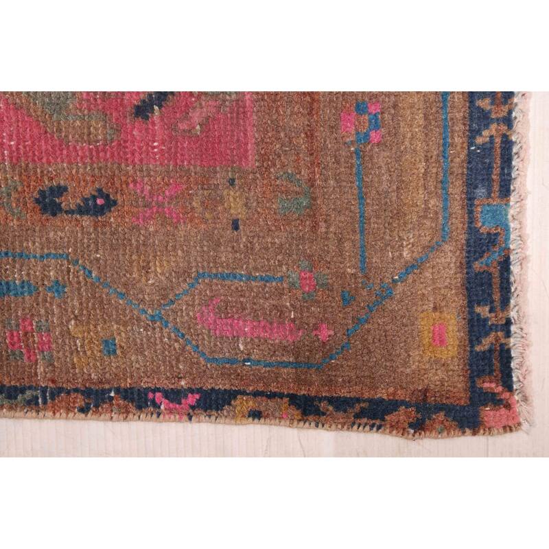 ECARPETGALLERY Hand-knotted Antalya Vintage Brown Wool Rug - 2'11 x 9'4